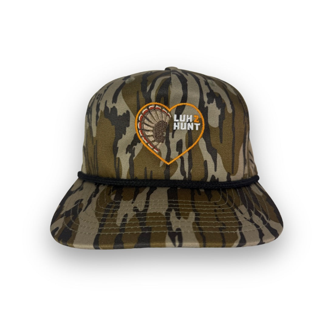 Turkey Fan Heart - Camo Rope Hat