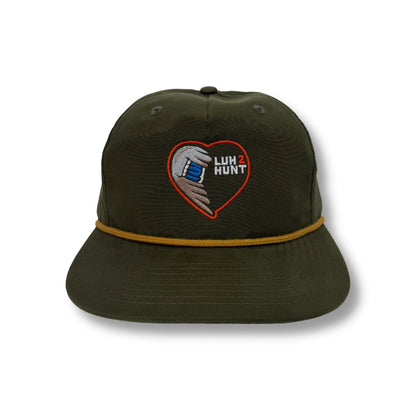 Mallard Wing Heart - Rope Hat