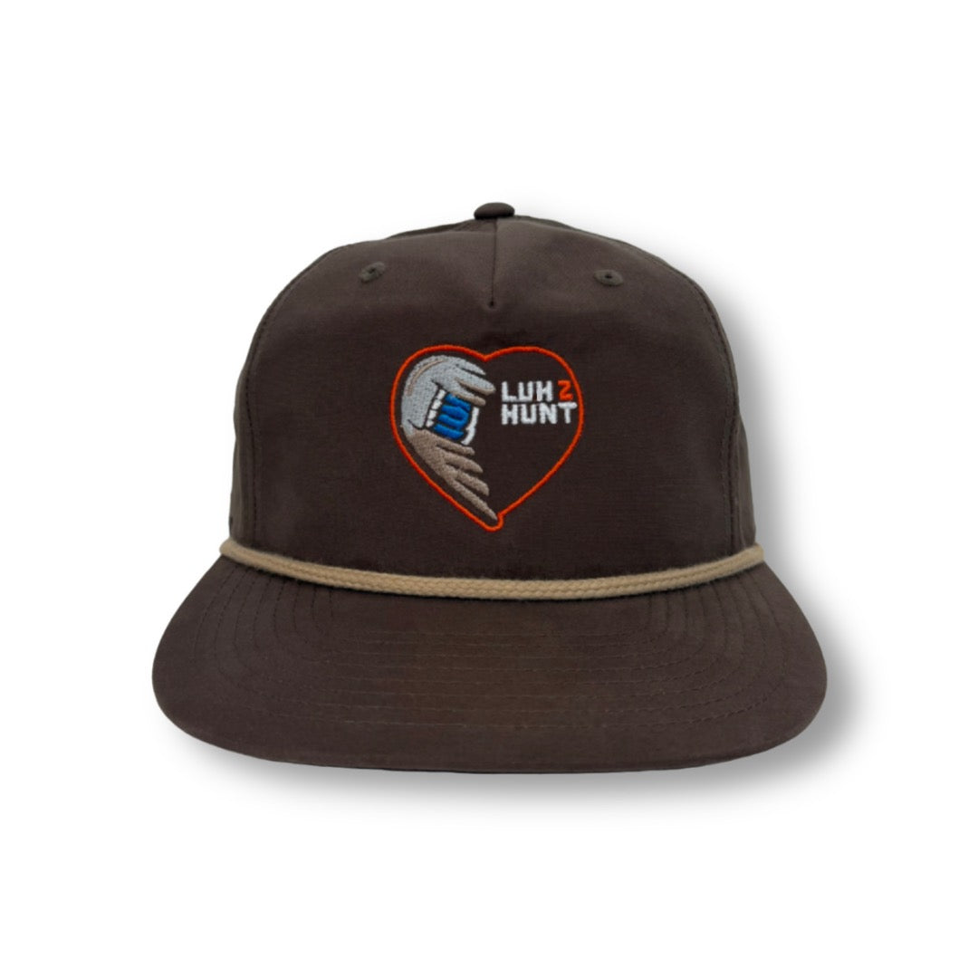Mallard Wing Heart - Rope Hat
